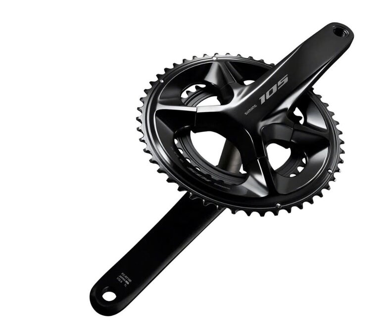 Shimano 105 FC-R7100 Crankset - 172.5mm, 12-Speed, 50/34t, 110 Asymmetric BCD, Hollowtech II Spindle Interface, Black