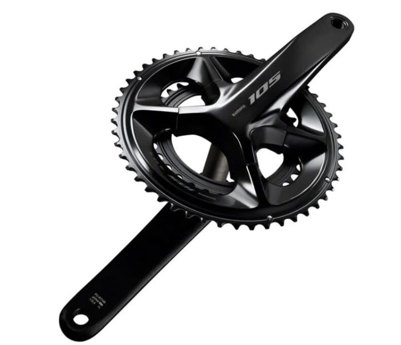 Shimano 105 FC-R7100 Crankset - 170mm, 12-Speed, 50/34T, 110 Asymetric BCD, HollowTech II Spindle Interface, Black