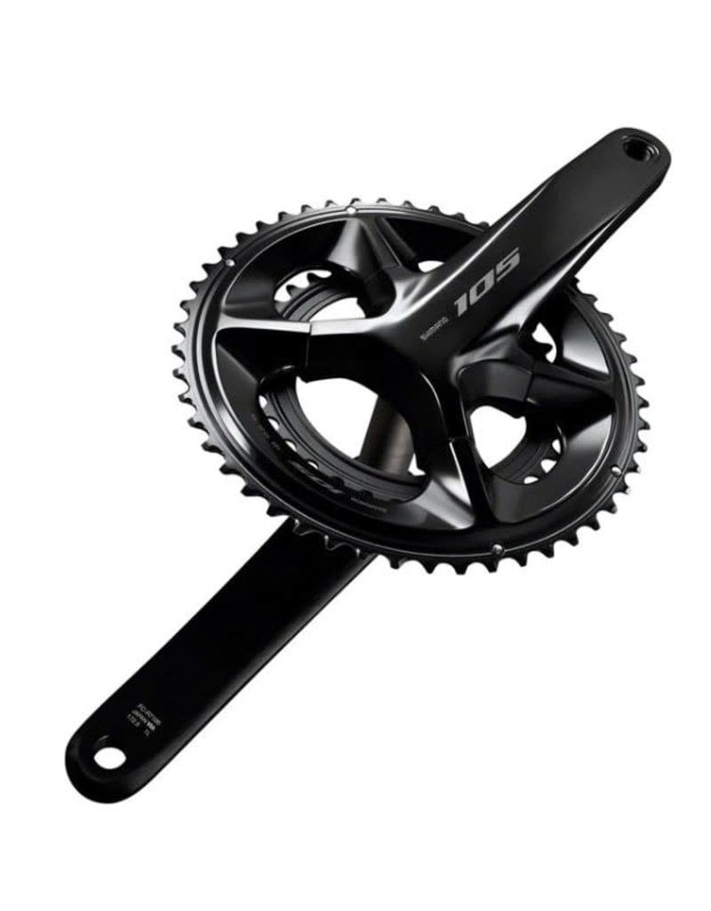 SHIMANO AMERICAN CORP. Shimano 105 FC-R7100 Crankset - 170mm, 12-Speed, 50/34T, 110 Asymetric BCD, HollowTech II Spindle Interface, Black
