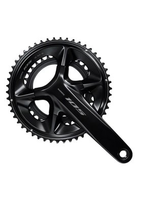 SHIMANO AMERICAN CORP. Shimano 105 FC-R7100 Crankset - 170mm, 12-Speed, 50/34T, 110 Asymetric BCD, HollowTech II Spindle Interface, Black