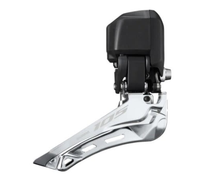Shimano 105 FD-R7150 Di2 Front Derailleur - 2x, For 2x12-Speed, Braze-On, Down-Swing, Black