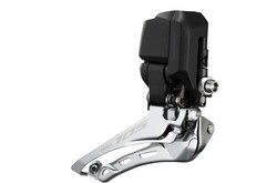 Shimano 105 FD-R7150 Di2 Front Derailleur - 2x, For 2x12-Speed, Braze-On, Down-Swing, Black