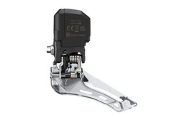 Shimano 105 FD-R7150 Di2 Front Derailleur - 2x, For 2x12-Speed, Braze-On, Down-Swing, Black