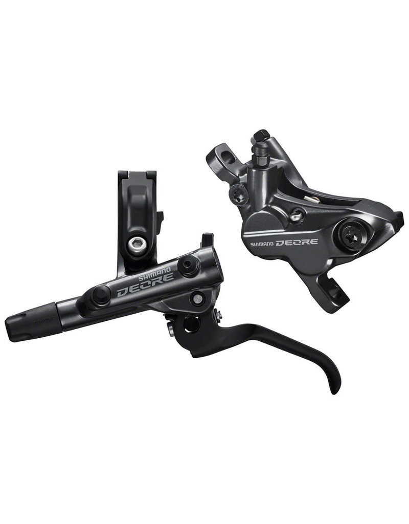 SHIMANO AMERICAN CORP. Shimano Deore BL-M6100/BR-M6120 Disc Brake and Lever - Front, Hydraulic, Resin Pads, Gray