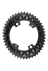 Absolute Black AbsoluteBlack Premium 2x SUB-Comp Oval Chainring - 4 x 110mm BCD, 48T, Outer (Black)