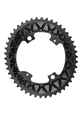 absoluteBLACK AbsoluteBlack Premium 2x SUB-Comp Oval Chainring - 4 x 110mm BCD, 48T, Outer (Black)