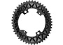 AbsoluteBlack Premium 2x SUB-Comp Oval Chainring - 4 x 110mm BCD, 48T, Outer (Black)