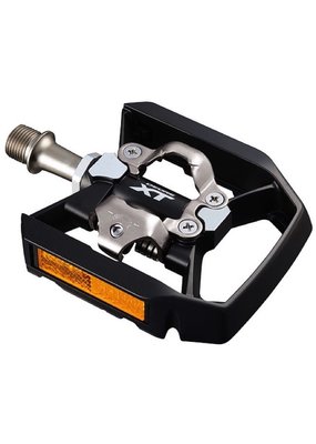 SHIMANO AMERICAN CORP. Shimano Deore PD-T8000 XT Pedals - SPD w/ Reflector, Cleat(SM-SH56)