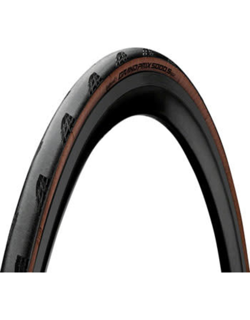 Continental Grand Prix 5000 S TR Tire - 700 x 25, Tubeless, Folding, Black/Transparent, 220tpi