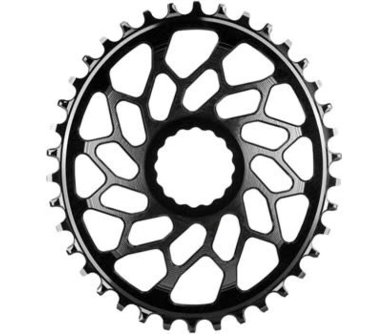 absoluteBLACK Easton Oval Narrow-Wide Direct Mount CX 40T Chainring - CINCH, 3mm Offset, Black