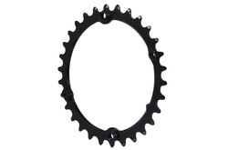 absoluteBlack Premium Oval Subcompact Road Chainring - 4x110BCD, Black