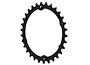 absoluteBlack Premium Oval Subcompact Road Chainring - 4x110BCD, Black