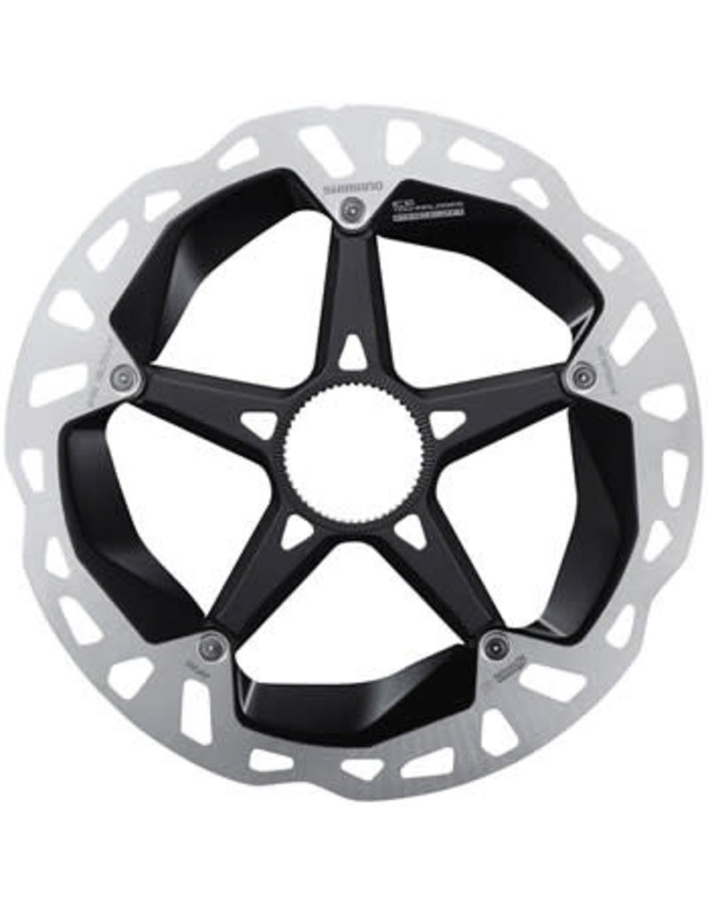 SHIMANO AMERICAN CORP. Shimano XTR RT-MT900-M Disc Brake Rotor - 180mm, Center Lock, Silver/Black