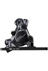 SHIMANO AMERICAN CORP. Shimano Ultegra BR-8170 Hydraulic Disc Brake Caliper - Front, Flat Mount, For 140/160mm Rotor, Finned Resin Brake Pads