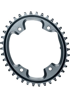 absoluteBLACK absoluteBLACK Oval 110 BCD CX Chainring - 42T, 4-Bolt, Narrow-Wide, Gray