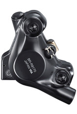 SHIMANO AMERICAN CORP. Shimano Ultera BR-8170 Hydraulic Disc Brake Caliper - Rear, Flat Mount, Finned Resin Brake Pads