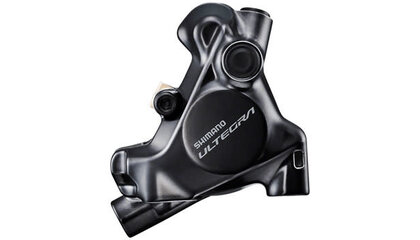 Shimano Ultegra BR-8170 Hydraulic Disc Brake Caliper - Rear, Flat Mount, Finned Resin Brake Pads