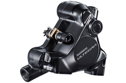 Shimano Ultera BR-8170 Hydraulic Disc Brake Caliper - Rear, Flat Mount, Finned Resin Brake Pads