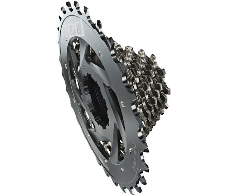 SRAM RED AXS XG-1290 Cassette - 12 Speed, 10-33t, Silver, For XDR Driver Body, D1