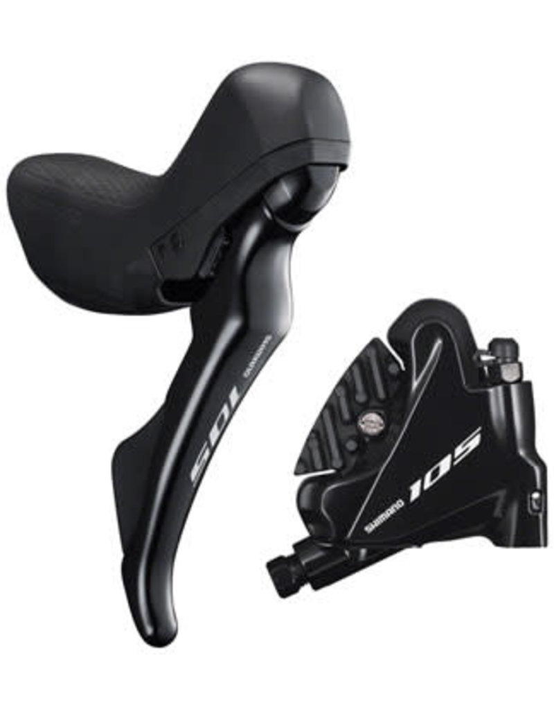 SHIMANO AMERICAN CORP. Shimano 105 ST-R7020 Right Standard Reach 11-Speed  Hydraulic Brake/Shift Lever with BR-R7070 Rear Flat Mount Caliper