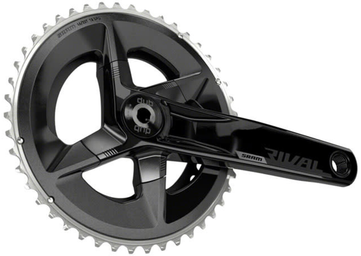 SRAM Rival AXS DUB パワーメーター付きクランクセット170mm SRAM Rival AXS Crankset - 170mm, 12-Speed, 46/33t, 107 BCD