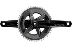 SRAM Rival AXS Crankset - 170mm, 12-Speed, 46/33t, 107 BCD, DUB Spindle Interface, Black, D1