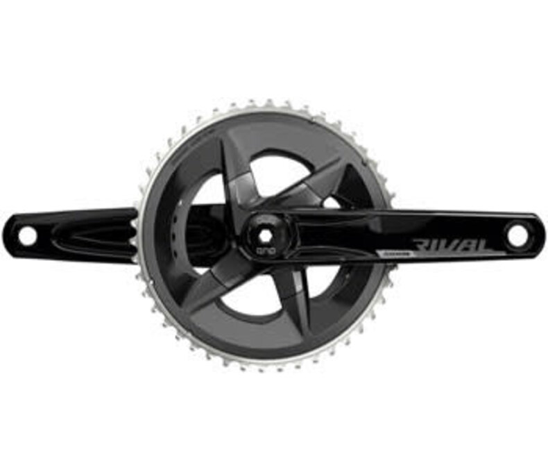 SRAM Rival AXS Crankset - 170mm, 12-Speed, 46/33t, 107 BCD, DUB Spindle Interface, Black, D1
