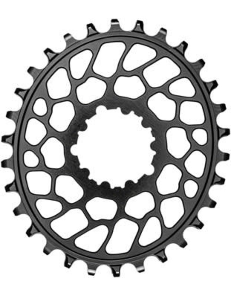 Absolute Black absoluteBLACK Oval Narrow-Wide Direct Mount Chainring - SRAM 3-Bolt Direct Mount, 0mm Offset
