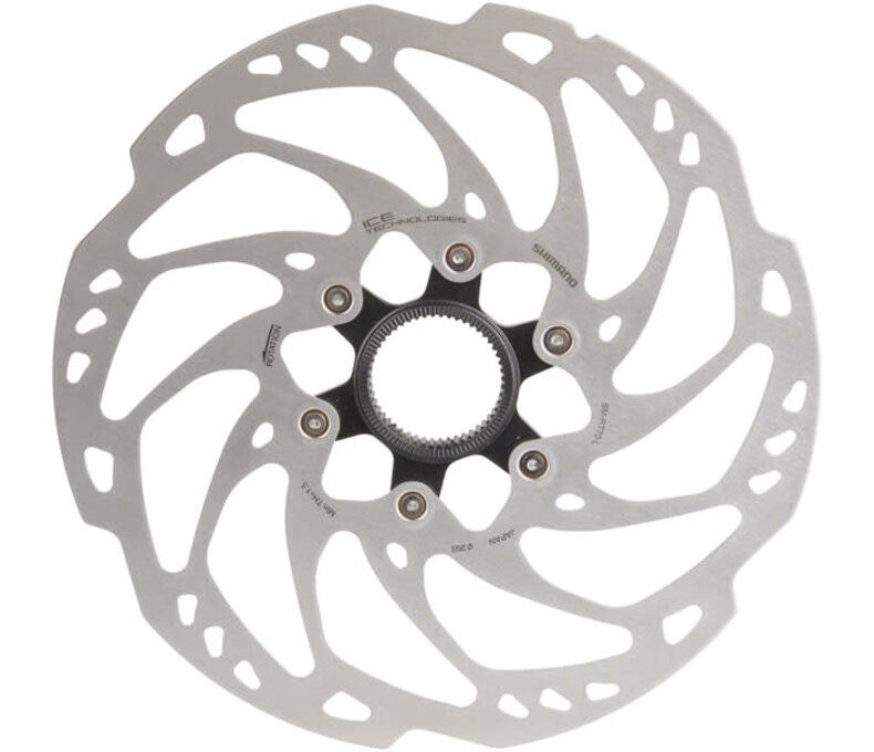 Shimano SLX SM-RT70-L Disc Brake Rotor - 203mm, Center Lock, Silver