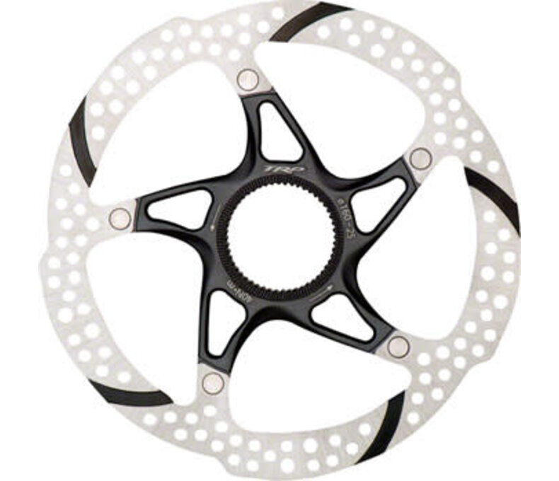 TRP-25 Disc Brake Rotor - 203mm, Center Lock, 1.8mm, Silver/Black