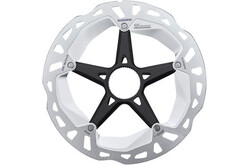 Shimano Deore XT RT-MT800-L Disc Brake Rotor with External Lockring - 203mm, Center Lock, Silver/Black