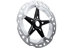 Shimano Deore XT RT-MT800-L Disc Brake Rotor with External Lockring - 203mm, Center Lock, Silver/Black