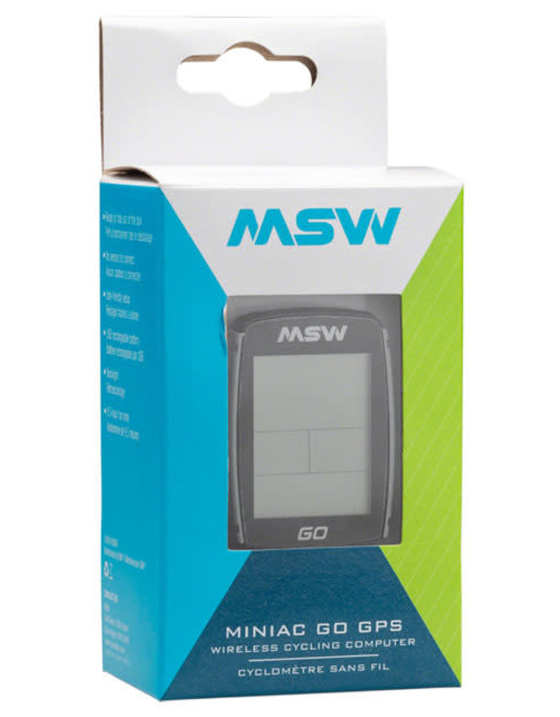 MSW Miniac GO GPS Bike Computer - GPS, Wireless