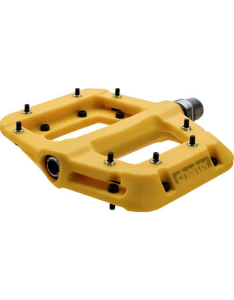 RaceFace Chester Pedals - Platform, Composite, 9/16", Yellow