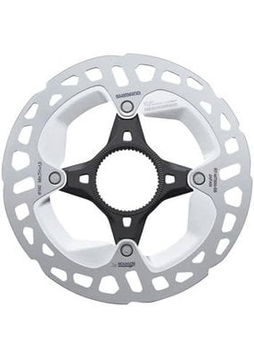 SHIMANO AMERICAN CORP. Shimano RT-MT800-SS Disc Rotor - 140mm, Center-Lock, Silver/Black