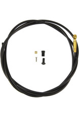 SHIMANO AMERICAN CORP. Shimano SM-BH90-SBLS High Pressure Disc Brake Hose Kit - Long Gold Banjo Caliper Connector, 2000mm, Black