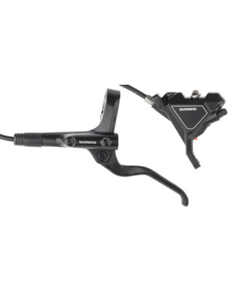 SHIMANO AMERICAN CORP. Shimano Altus BL-MT201/BR-UR300 Disc Brake and Lever - Front, Hydraulic, Flat Mount, Resin Pads, Black