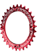 RaceFace Narrow Wide Chainring: 104mm BCD, 30t, Red