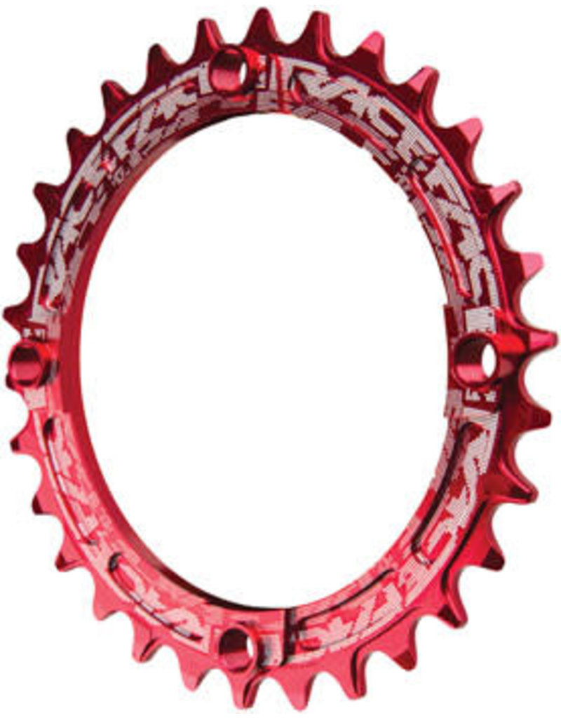 RaceFace Narrow Wide Chainring: 104mm BCD, 30t, Red