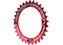 RaceFace Narrow Wide Chainring: 104mm BCD, 30t, Red