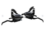 SHIFT/BRAKE LEVER SET, ST-EF500-2A, 2X8SPEED, EZ-FIRE PLUS, 2F-ALLOY, FOR V-BRAKE, STD SL (SP41) & BL CBL (BLACK), BLACK