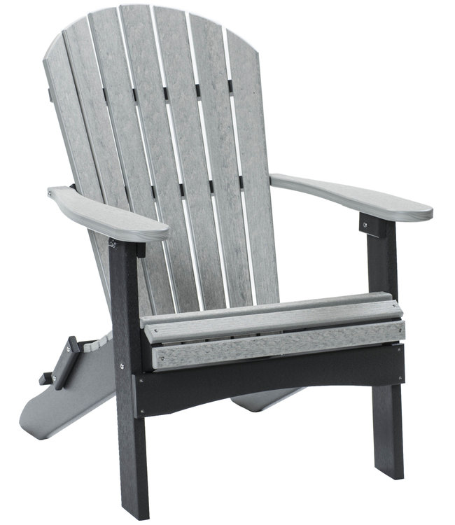 Berlin Gardens Comfo Back Folding Adirondack Chair - Natural Finish