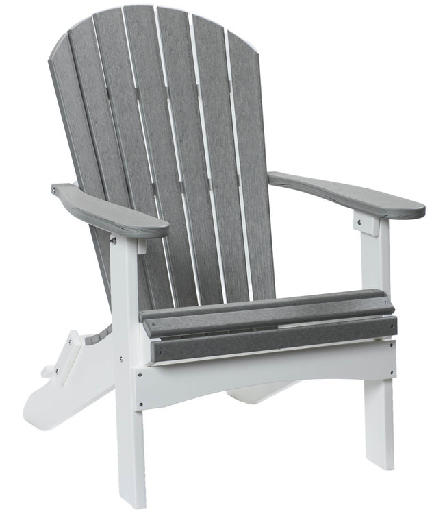 Berlin Gardens Comfo Back Folding Adirondack Chair - Natural Finish