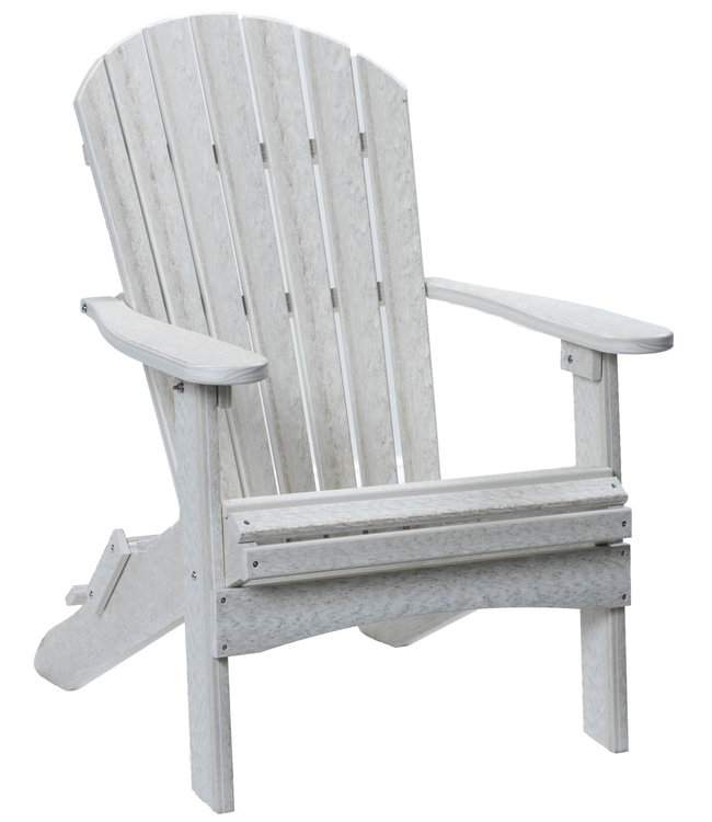 Berlin Gardens Comfo Back Folding Adirondack Chair - Natural Finish