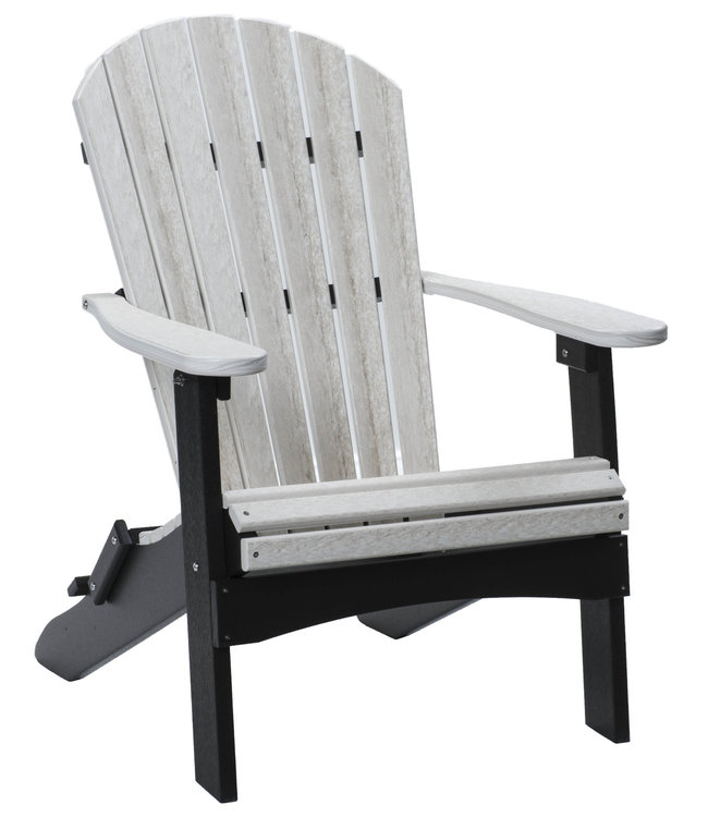 Berlin Gardens Comfo Back Folding Adirondack Chair - Natural Finish