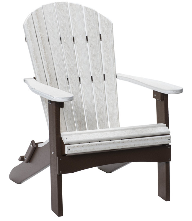 Berlin Gardens Comfo Back Folding Adirondack Chair - Natural Finish