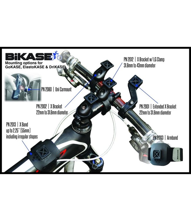 Bikase GoKASE iPhone 6/7 Holder/Mount Black