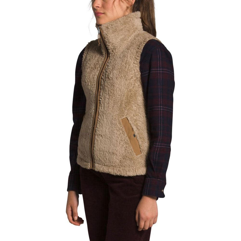 the north face furry fleece vest