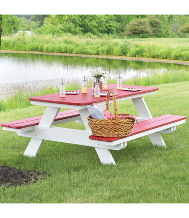 Berlin Gardens Rectangular Picnic Table - Regular Finish
