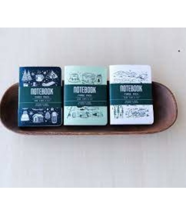 MOORE COLLECTION 3 PACK NOTEBOOK ASST